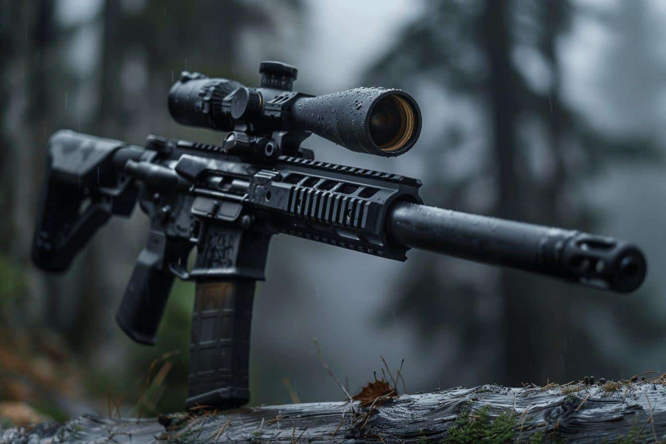 Carabine 222 avec silencieux intégral : Discrétion et performance au rendez-vous